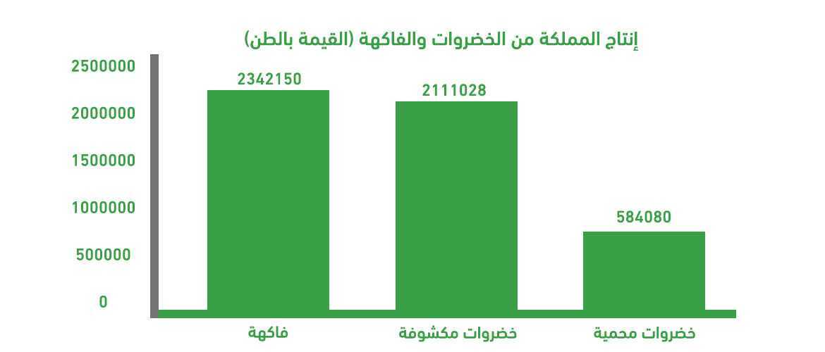 Fruit and Vegetable Production Indicators in Saudi Arabia